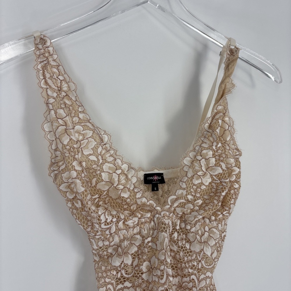 NWT Cosabella Pret a Porter Moon Ivory Lace Bodysuit - Size Small - Picture 3 of 8